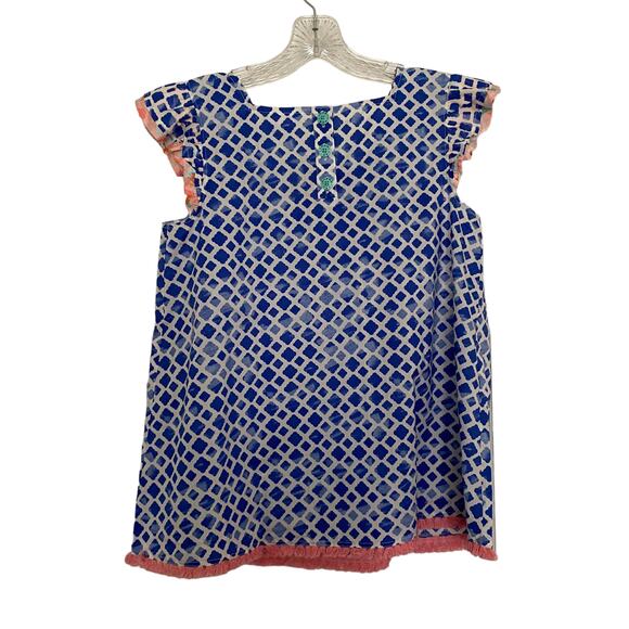 NWT MATILDA JANE Girls Sz 14 Wandering Waters 435 Top Blouse Flutter Sleeves - Picture 12 of 12